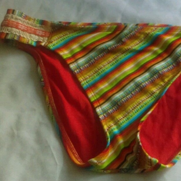 Lucky Brand Other - Lucky Brand Santiago Sunrise Basic Tab Side Bikini